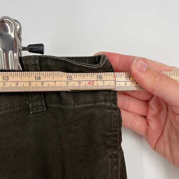 Cabi Womens Stadium Wide Leg Pant Size 8 Brown Flare Zipper Ankle Casual #184 - Picture 10 of 14